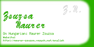 zsuzsa maurer business card